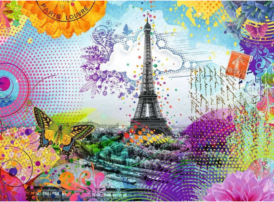 RAVENSBURGER Puzzle Pohľadnica z Paríža 500 dielikov