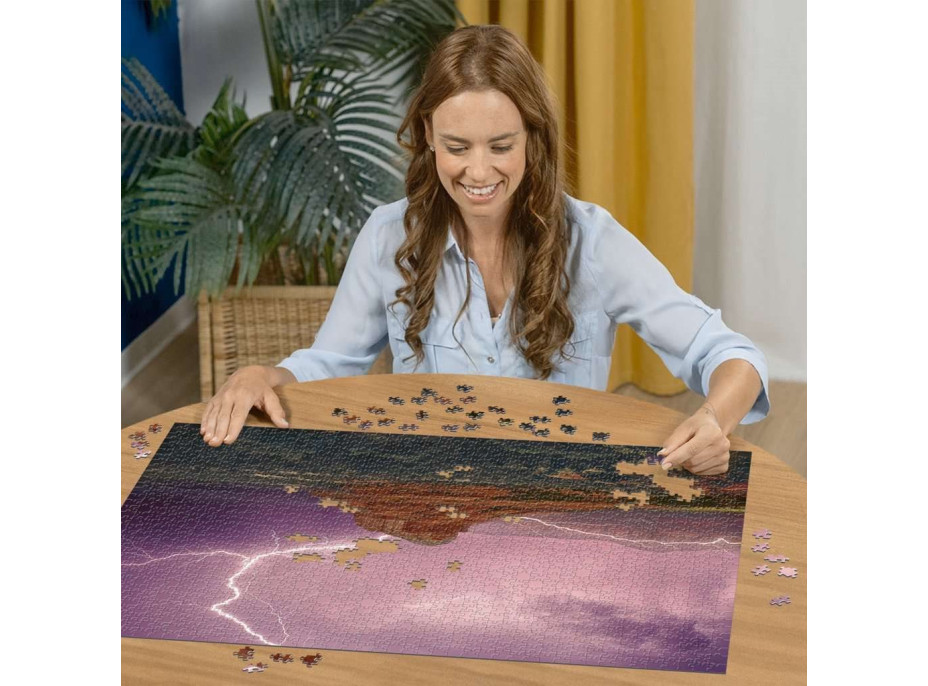 RAVENSBURGER Puzzle Ružová búrka 500 dielikov