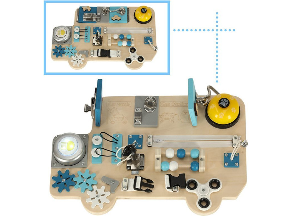 KIK Zmyslová manipulačná doska Autobus