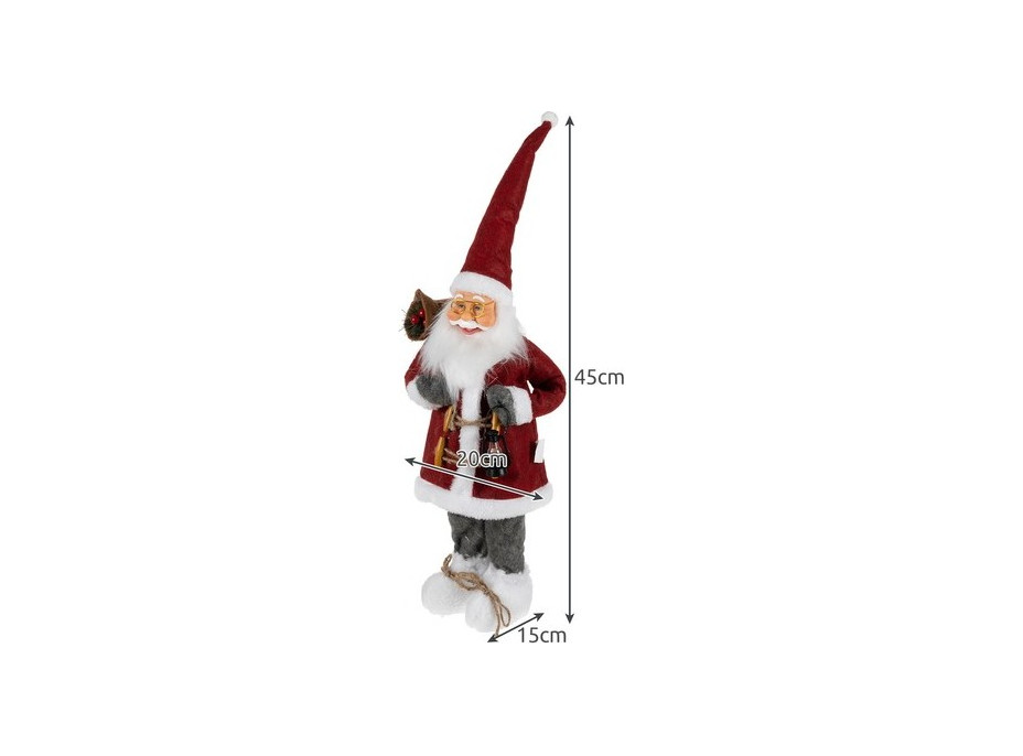 Vianočná dekoračná figúrka 45 cm - Santa Claus