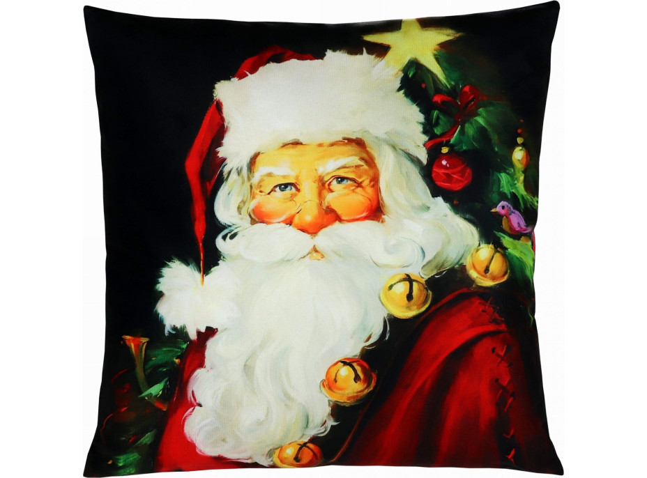 Vianočná obliečka na vankúš JOY 45x45 cm - Santa Claus