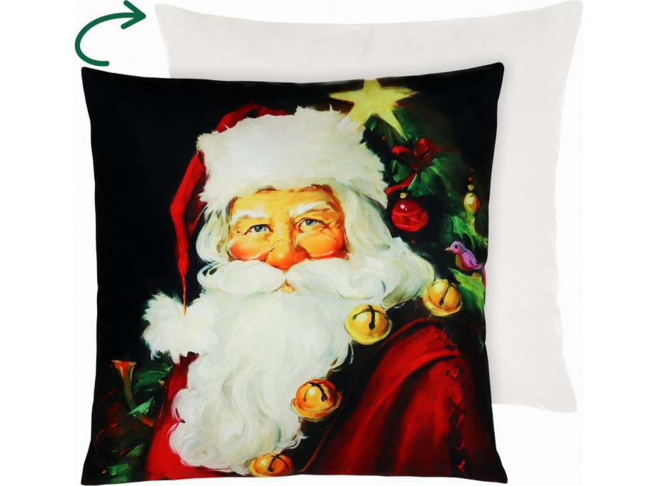 Vianočná obliečka na vankúš JOY 45x45 cm - Santa Claus