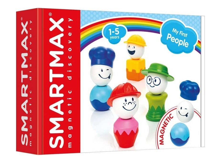 SMARTMAX Magnetická stavebnica Moji prví ľudia 12 dielikov