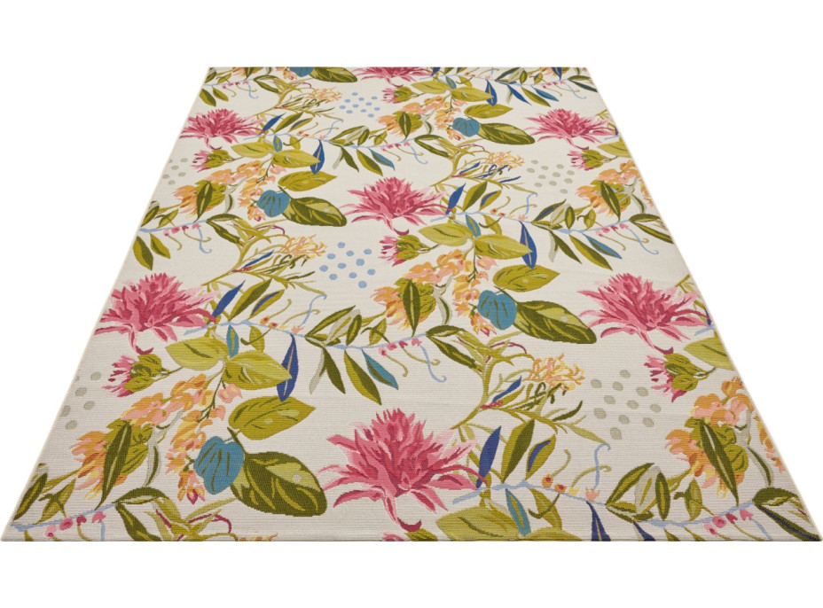 Kusový koberec Flair 105613 Flowers and Leaves Multicolored – na ven i na doma