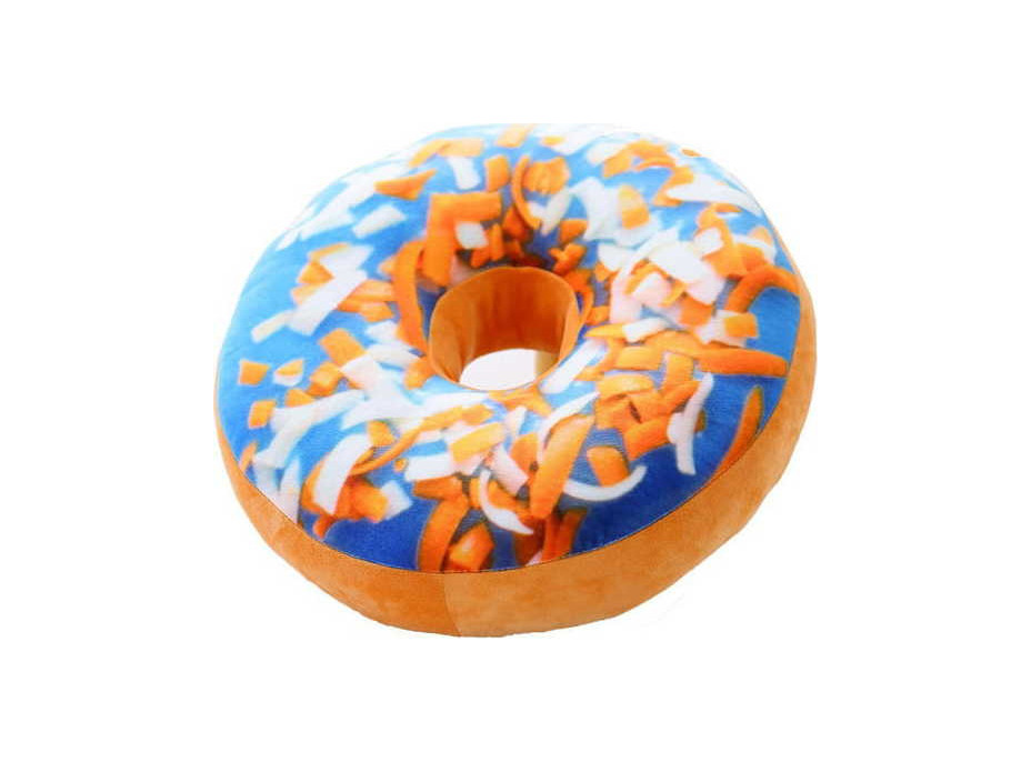 Dekoračný vankúš DONUT 40 cm - modrý