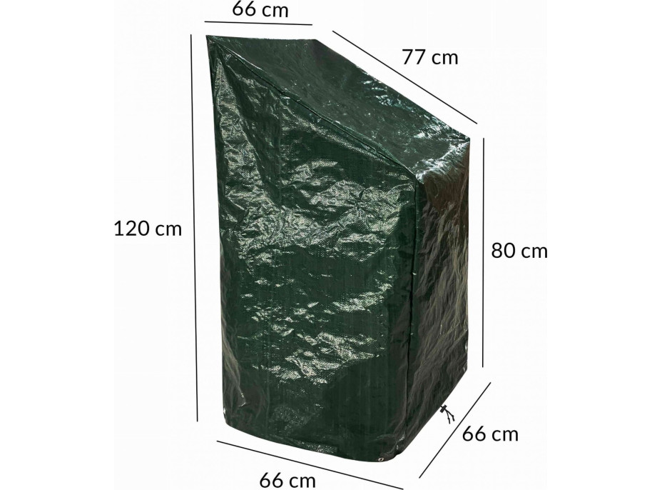 Ochranný vodeodolný obal na záhradné stoličky TRIGO - 66x66x80/120 cm