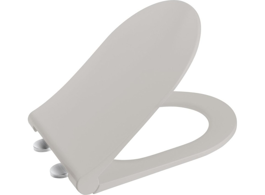 Sapho BRILLA WC sedadlo, SLIM, Soft Close, latte mat 100787-114