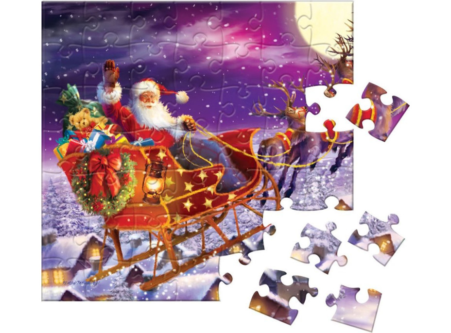 EUROGRAPHICS Puzzle Adventný kalendár: Vianočné spomienky 24x50 dielikov