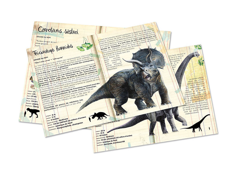 Vilac Sada 3 puzzle dinosaurov