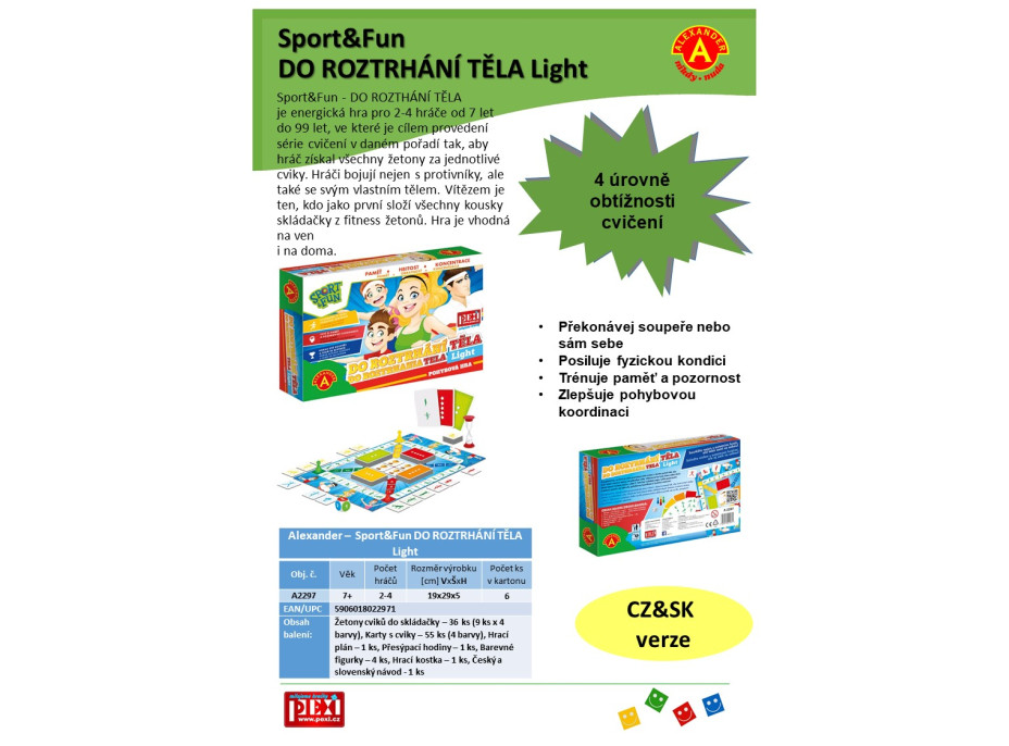 Alexander Sport&Fun Do roztrhania tela Light