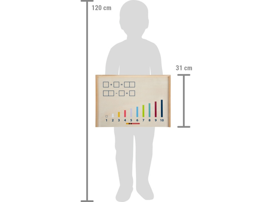 small foot Počítanie v drevenom boxe Educate