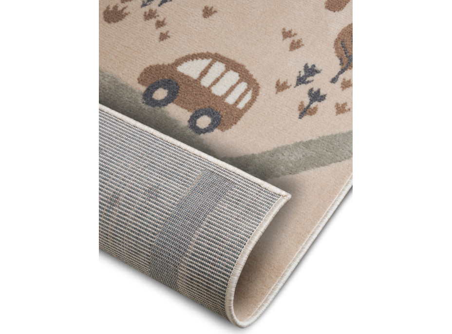 Detský koberček Adventures 105972 Cream Brown Grey