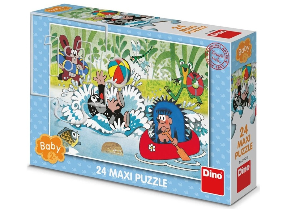 Dino Puzzle Krtko vo vode 24 dielikov maxi