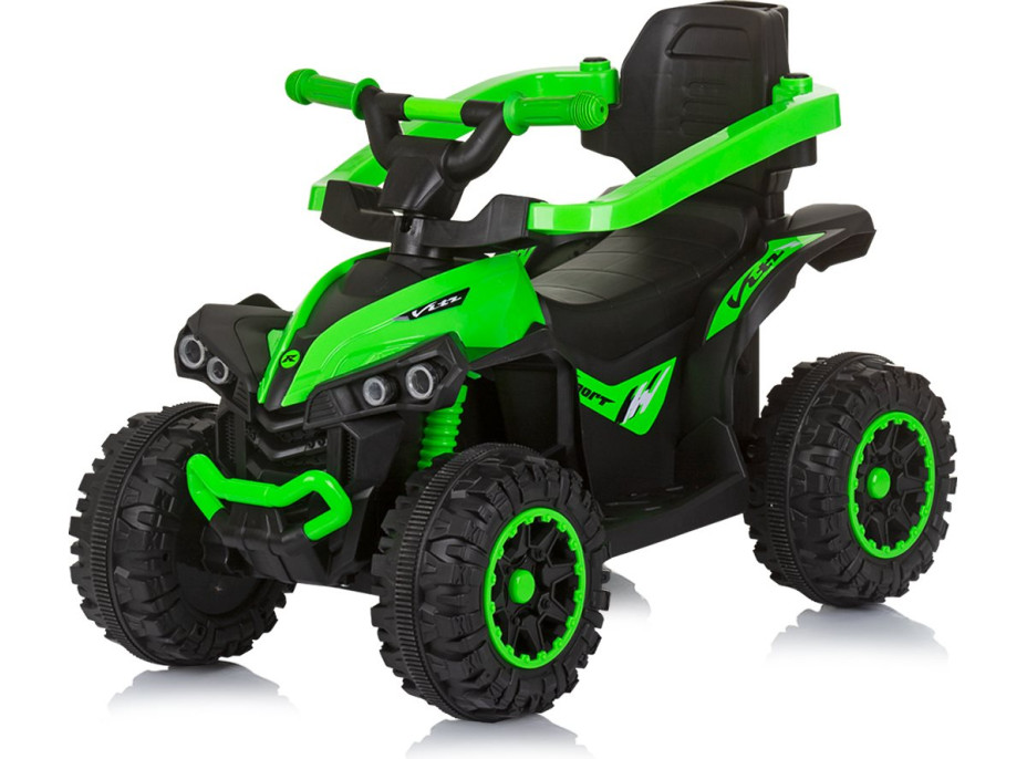 CHIPOLINO Odrážadlo so strieškou a vodiacou tyčou ATV Green