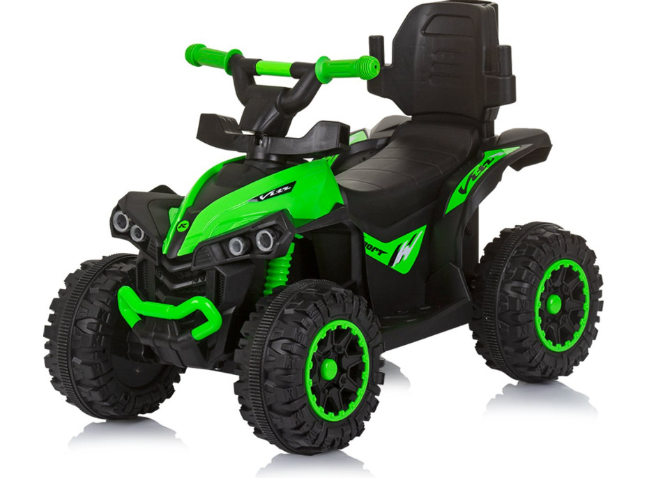 CHIPOLINO Odrážadlo so strieškou a vodiacou tyčou ATV Green