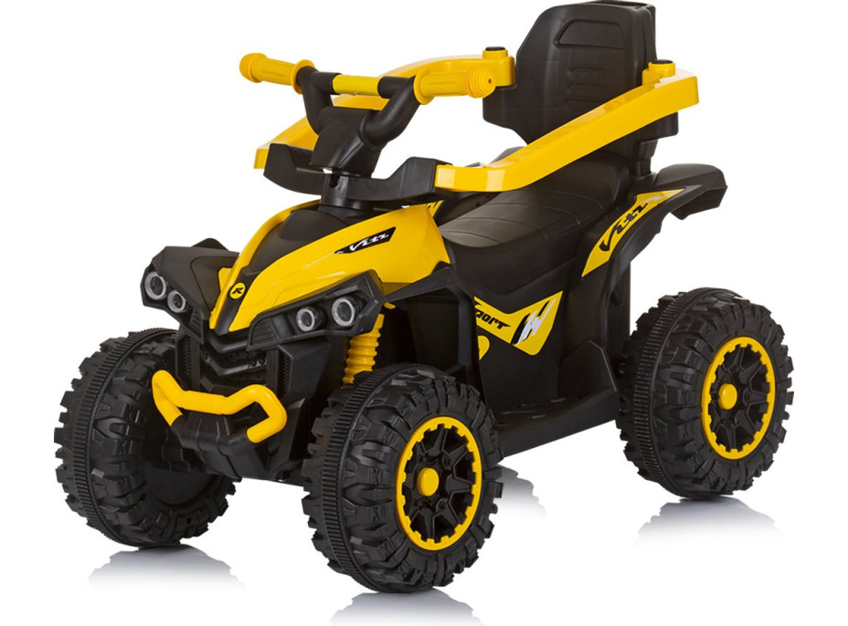 CHIPOLINO Odrážadlo so strieškou a vodiacou tyčou ATV Yellow