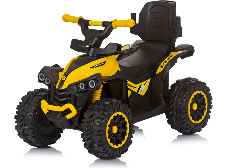 CHIPOLINO Odrážadlo so strieškou a vodiacou tyčou ATV Yellow