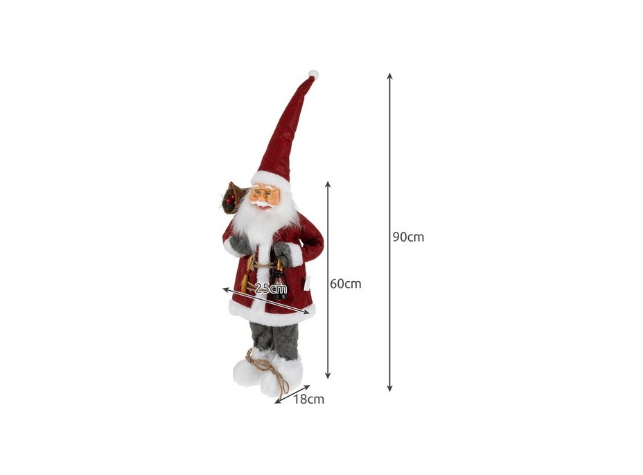 Vianočná dekoračná figúrka 60 cm - Santa Claus