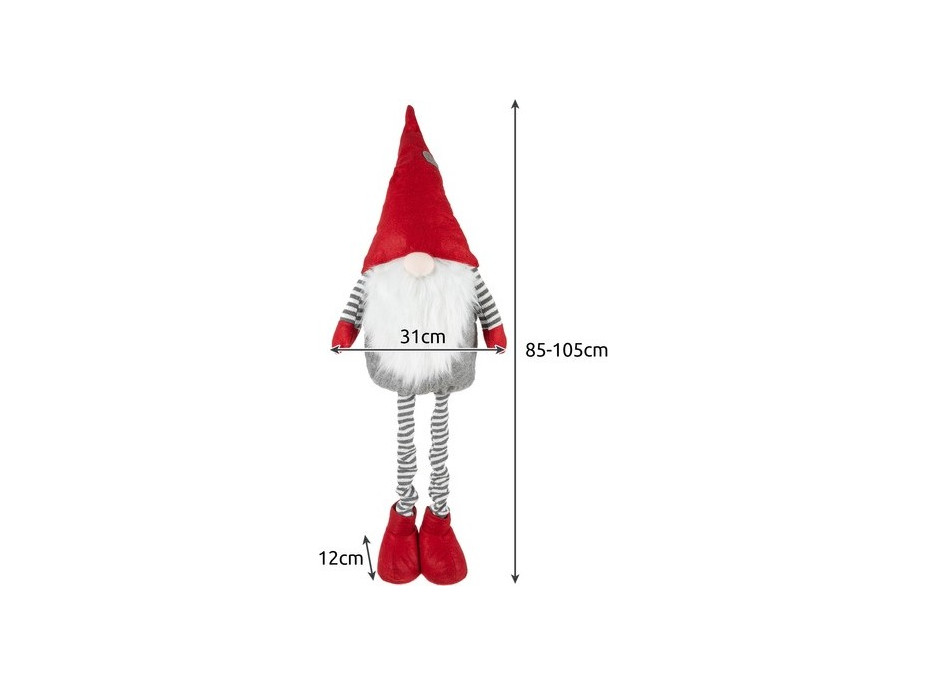 Vianočný škriatok 105 cm - výškovo nastaviteľný