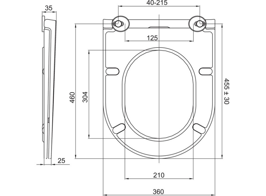 WC kombi, vyvýšené, vario odpad, kapotované, Smart Flush RIMLESS, keramické vr. sedátka