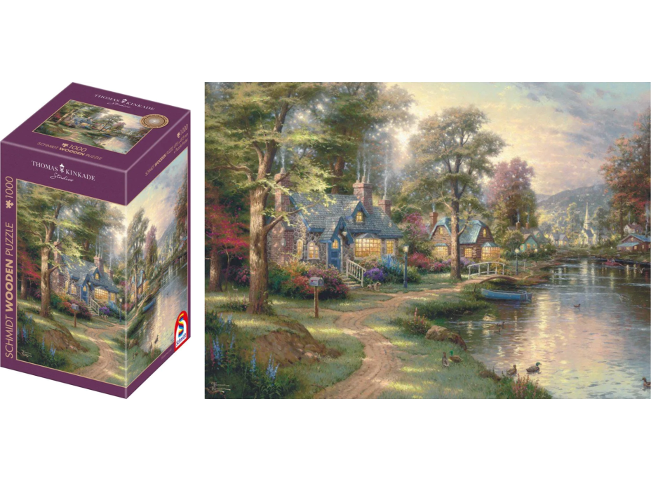 SCHMIDT Drevené puzzle Rodné jazero 1000 dielikov