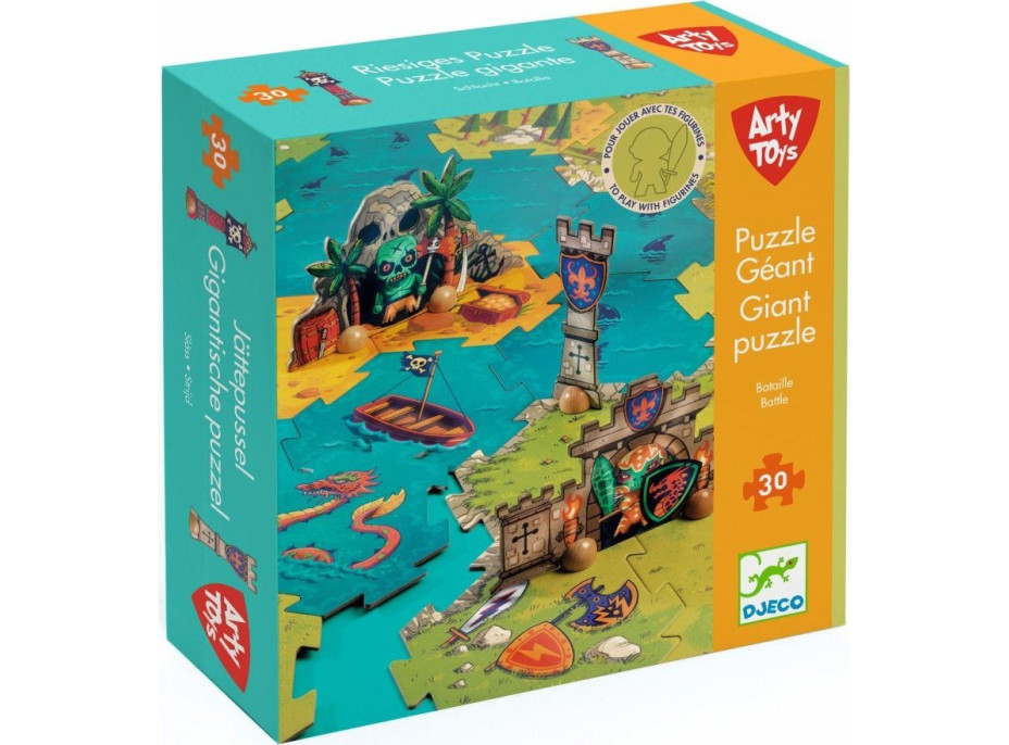 DJECO Giant puzzle Bitka 30 dielikov