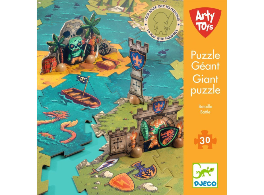 DJECO Giant puzzle Bitka 30 dielikov