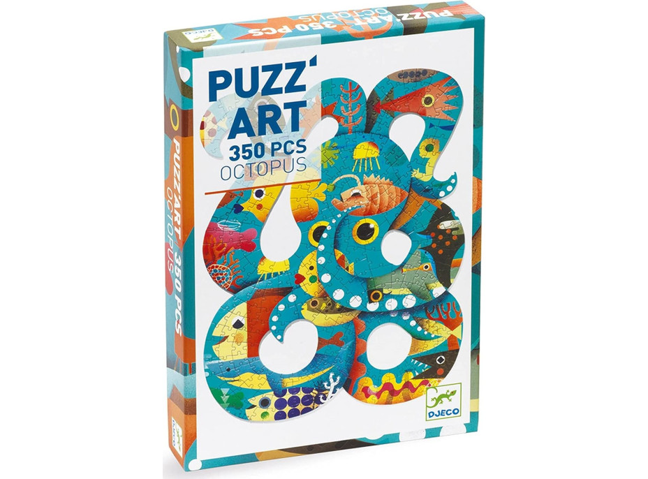 DJECO Obrysové puzzle Chobotnice 350 dielikov