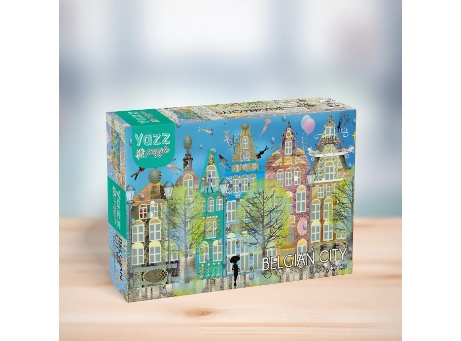 YAZZ Puzzle Belgické mesto 1000 dielikov