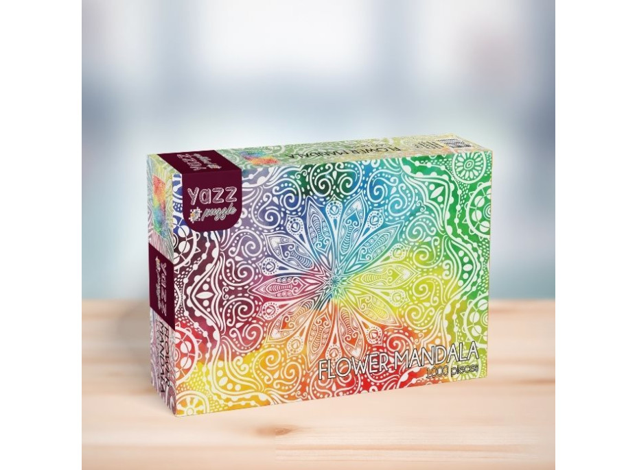 YAZZ Puzzle Kvetinová mandala 1000 dielikov