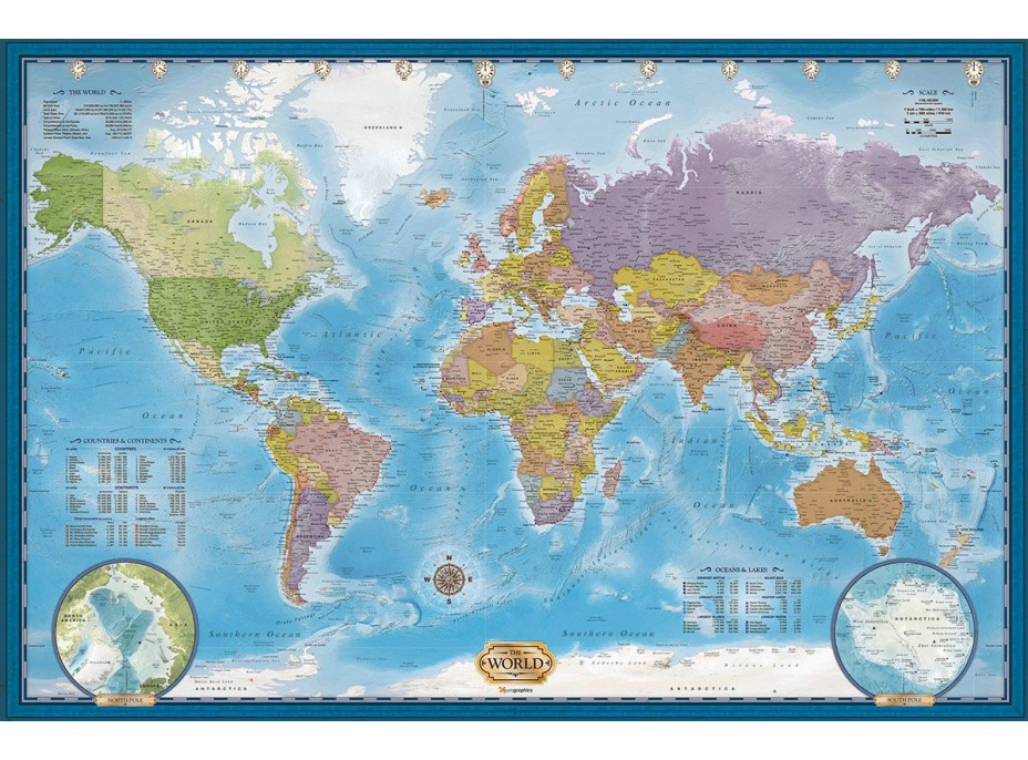 EUROGRAPHICS Puzzle Mapa sveta 5000 dielikov