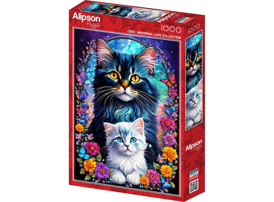 ALIPSON Puzzle Materská láska: Mačky 1000 dielikov