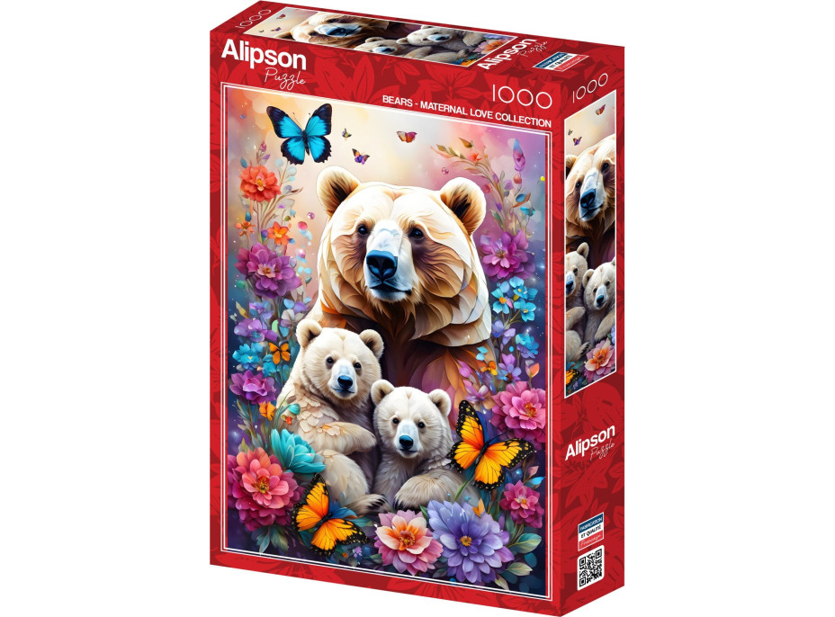 ALIPSON Puzzle Materská láska: Medvede 1000 dielikov