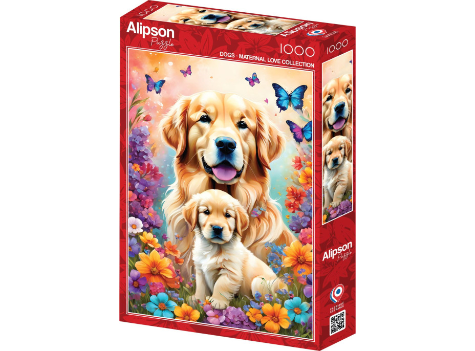 ALIPSON Puzzle Materská láska: Psy 1000 dielikov