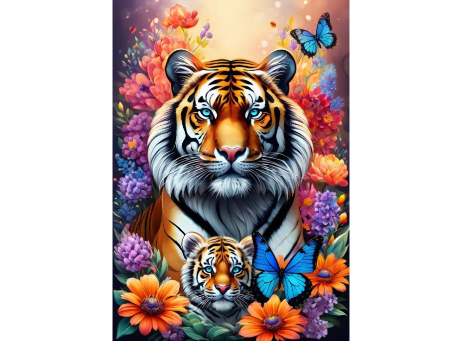 ALIPSON Puzzle Materská láska: Tigre 1000 dielikov