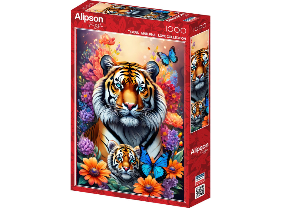 ALIPSON Puzzle Materská láska: Tigre 1000 dielikov