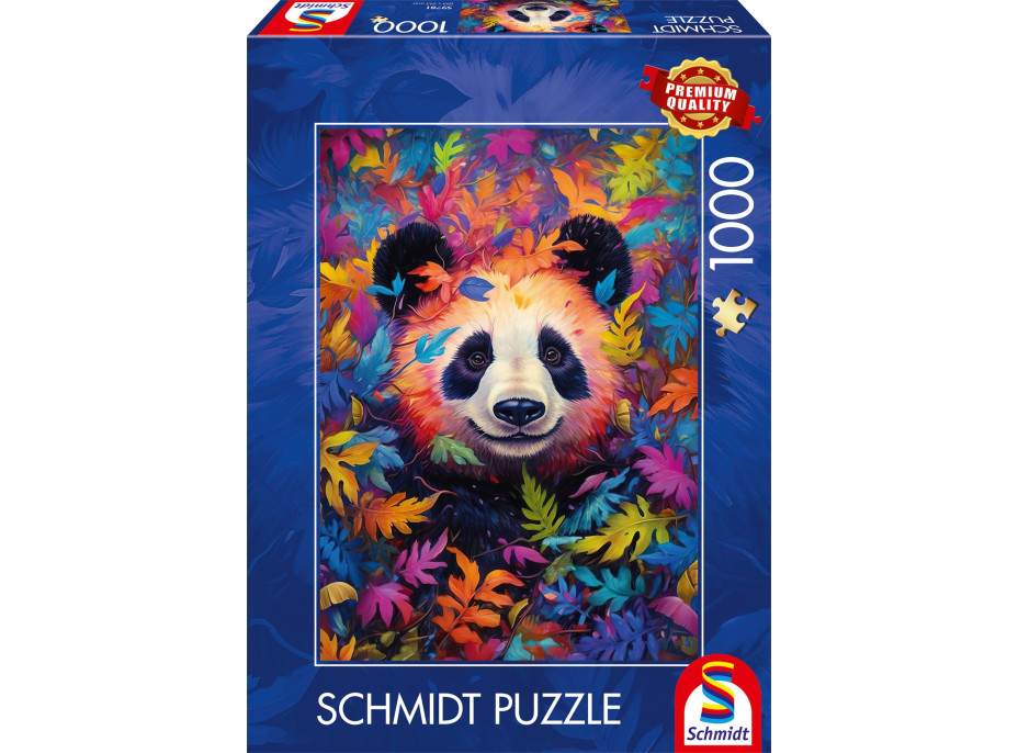 SCHMIDT Puzzle Panda v dúhovom lese 1000 dielikov