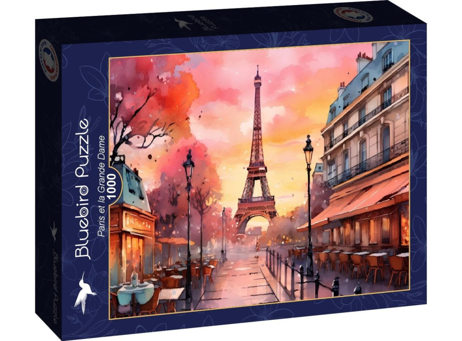 BLUEBIRD Puzzle Paríž et la Grande Dame 1000 dielikov