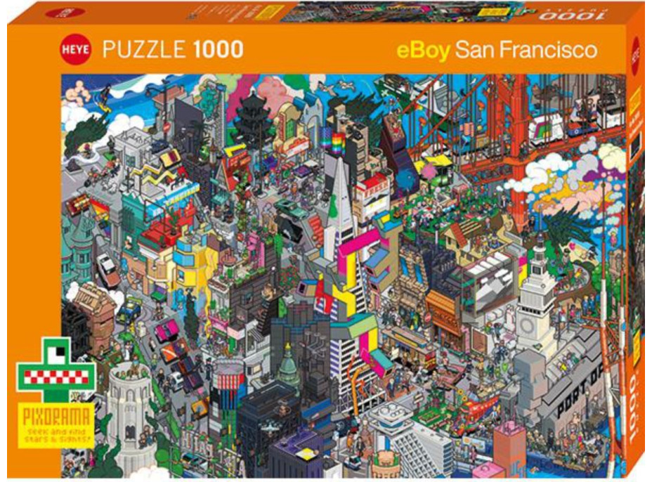 HEYE Puzzle Pixorama: San Francisco Quest 1000 dielikov