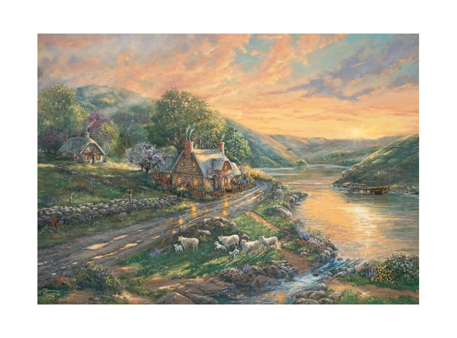 SCHMIDT Puzzle Svitanie v Emerald Valley 1000 dielikov