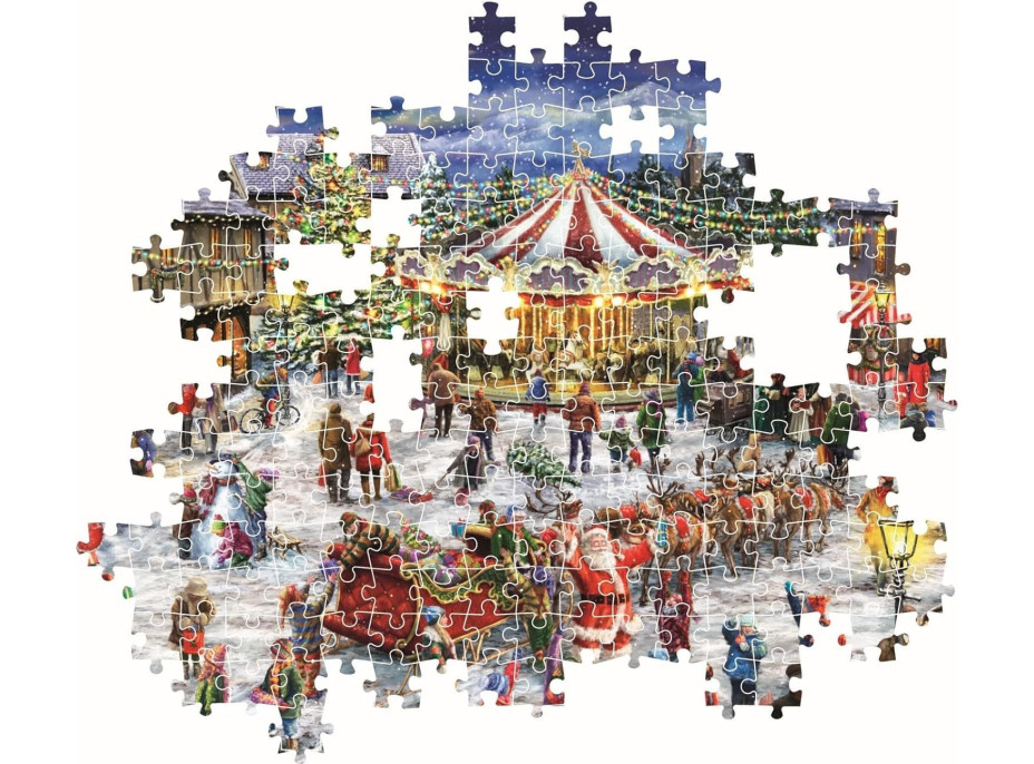 CLEMENTONI Puzzle Vianočné trhy 1500 dielikov