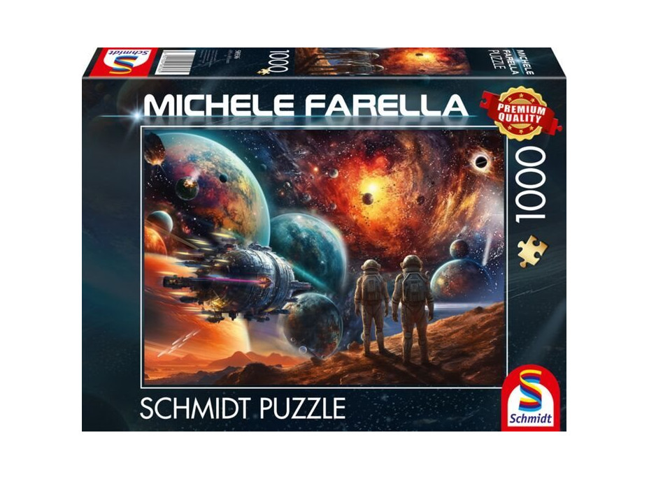 SCHMIDT Puzzle Vesmírnej farby: Putovanie kozmom 1000 dielikov