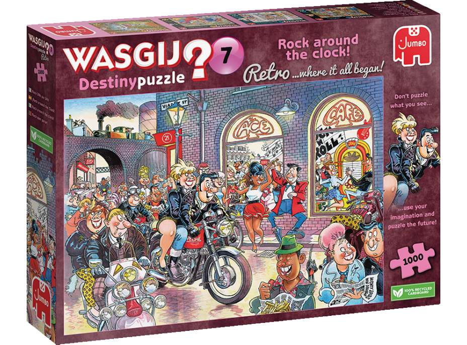 JUMBO Puzzle WASGIJ Destiny 7: Rock around the Clock! 1000 dielikov