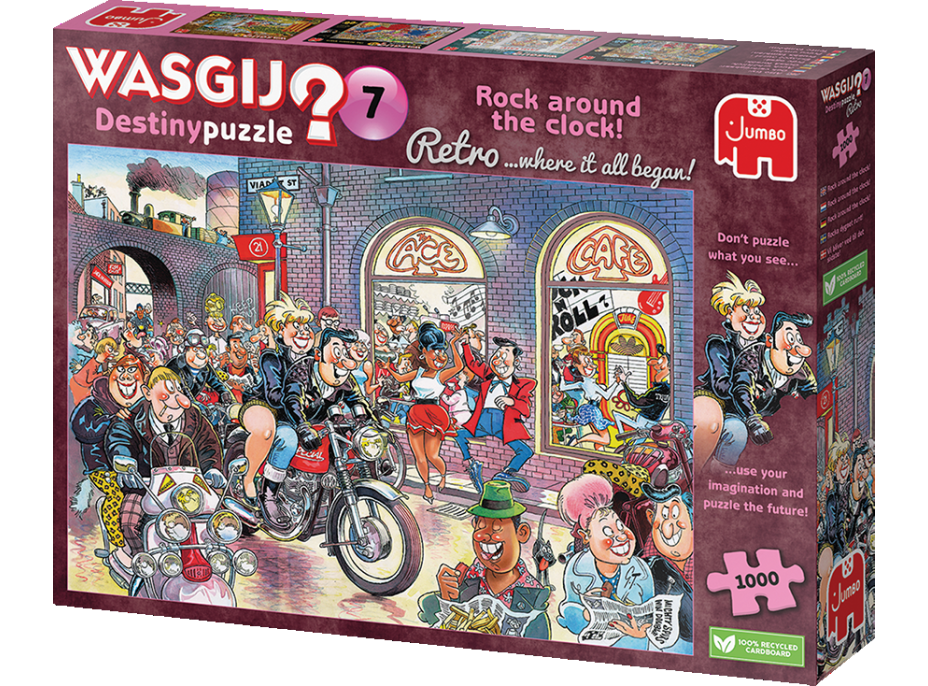 JUMBO Puzzle WASGIJ Destiny 7: Rock around the Clock! 1000 dielikov