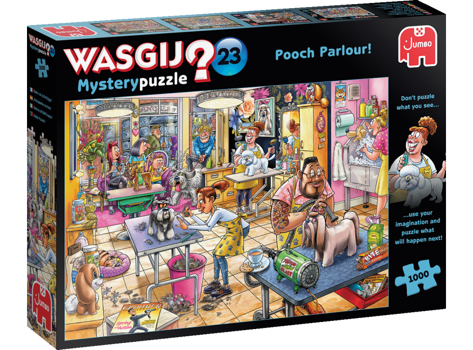 JUMBO Puzzle WASGIJ Mystery 23: Psí salón! 1000 dielikov