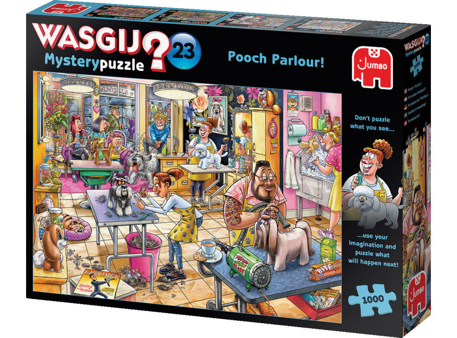 JUMBO Puzzle WASGIJ Mystery 23: Psí salón! 1000 dielikov