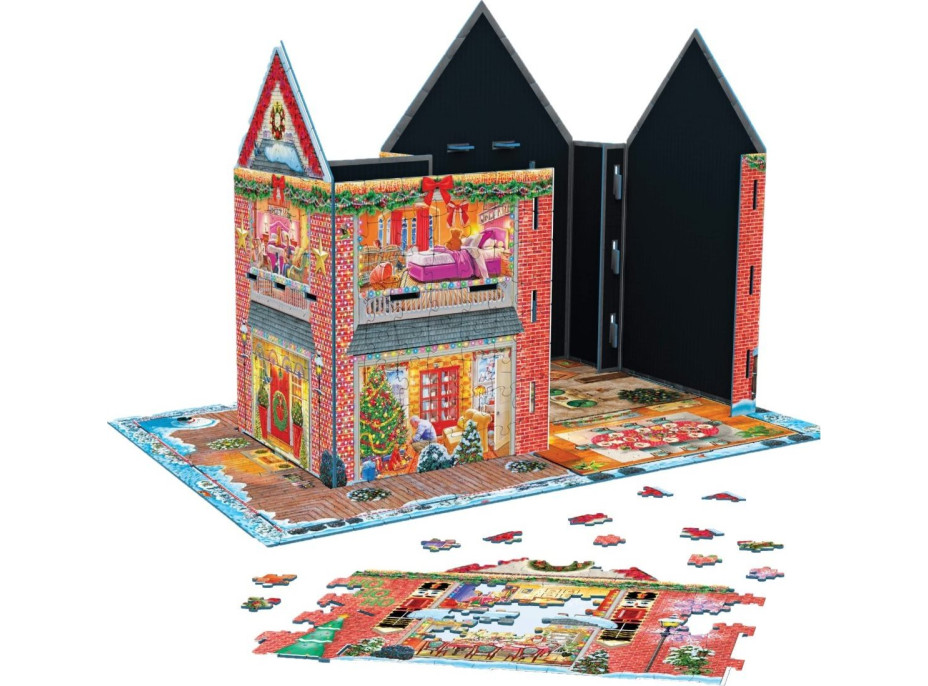 EUROGRAPHICS 3D puzzle Vianočná chalúpka 1100 dielikov