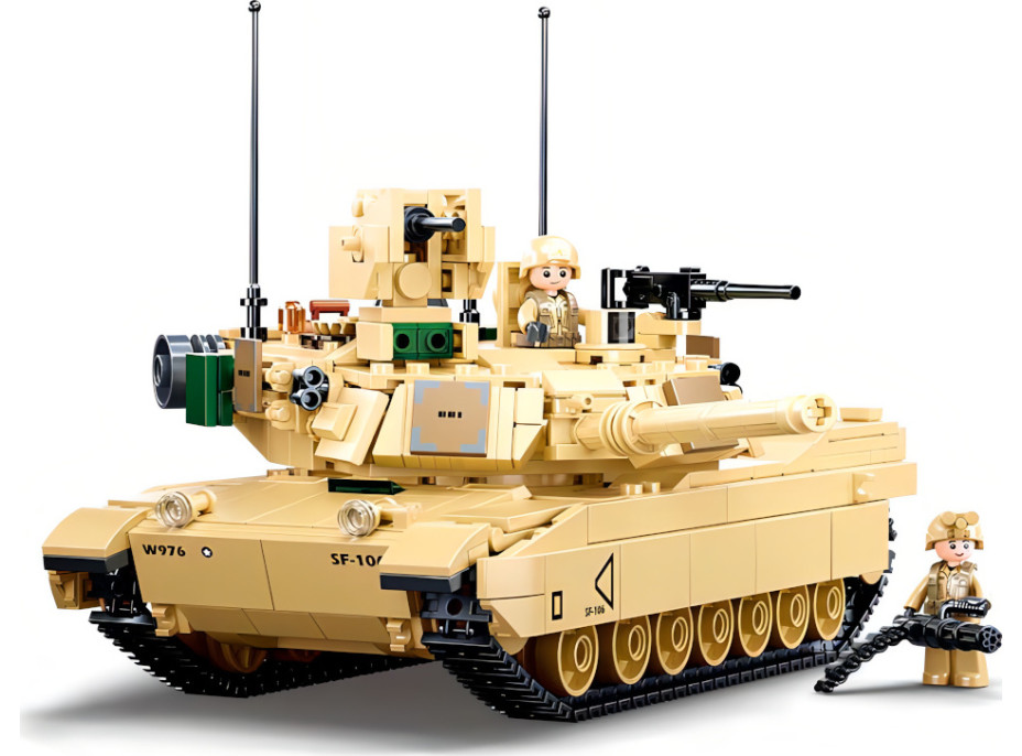 Sluban Model Bricks M38-B0892 Bojový tank M1A2 Abrams