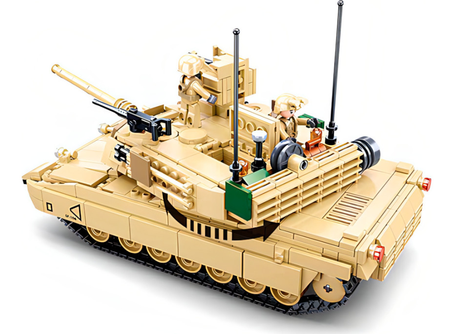 Sluban Model Bricks M38-B0892 Bojový tank M1A2 Abrams