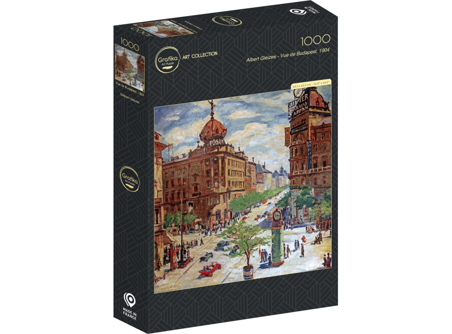 GRAFIKA Štvorcové puzzle Pohľad na Budapešť 1000 dielikov